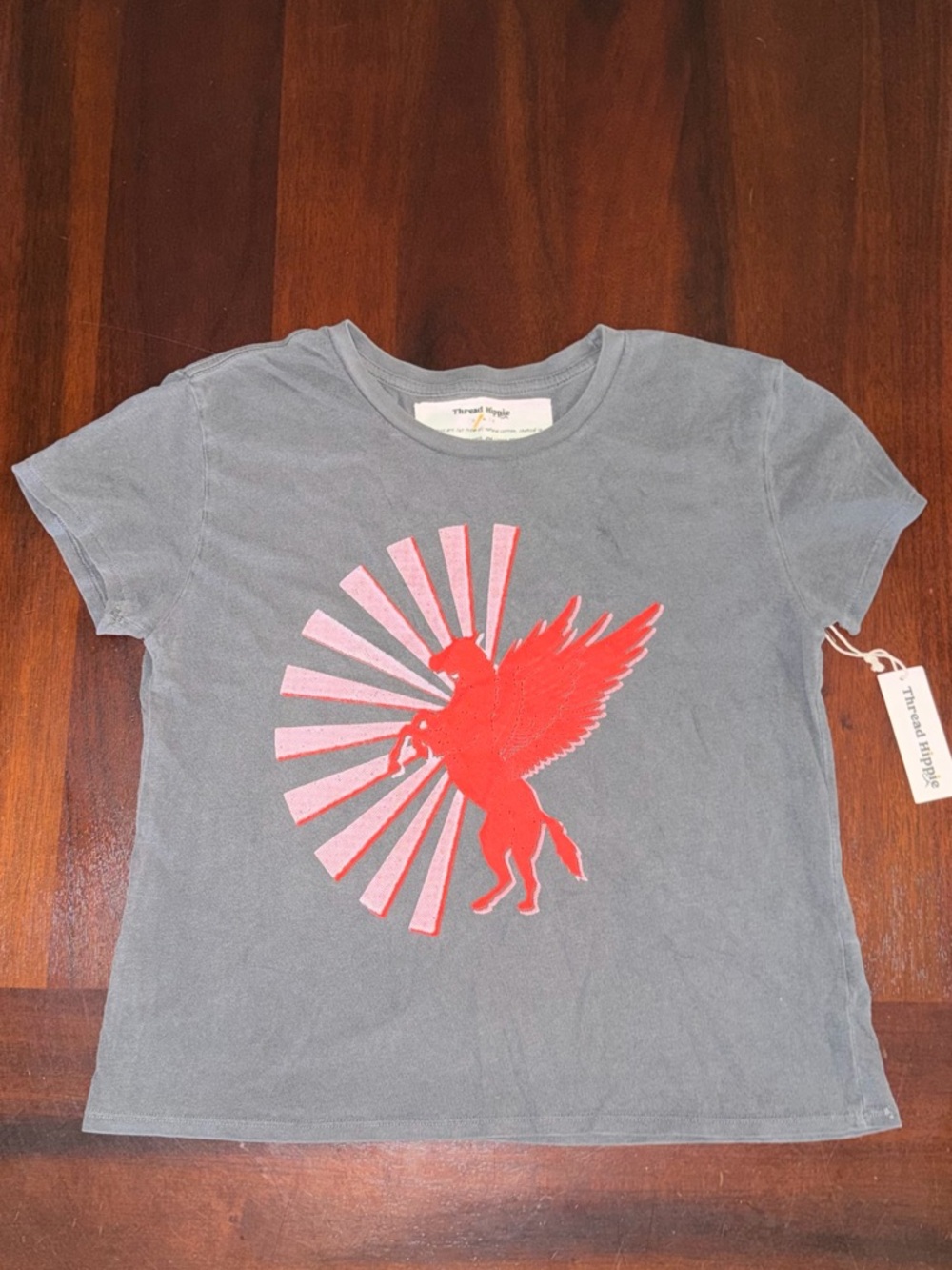 Thread Hippie CA Magic Horse Boxy Graphic Tee - Size Small